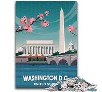 Puzzles artistiques de Voyage à Washington D C pour Adultes, 1000 pièces (50x75cm), Jeux éducatifs, décoration d'intérieur, idéal pour la décoration de Bureau