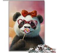 Puzzles artistiques Panda pour Adultes 1000 pièces, Jeux Amusants en Famille, activités Amusantes à la Maison, Cadeau d'anniversaire, Cadeaux de Voyage (Taille 50x75cm)