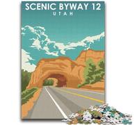 Puzzles artistiques pittoresques de l'Utah pour Adolescents, 1000 pièces, Parfaits pour Les soirées Jeux, Jouet coloré pour la Maison, Cadeau 2000 pièces (70x100cm)