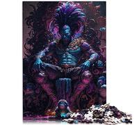Puzzles artistiques pour Adultes 1000 pièces Seigneurs des royaumes de l'ombre simienne Puzzles en Bois Cadeaux de Noël pour Adultes 50 x 75 cm