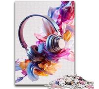 Puzzles artistiques pour Casque 1000 pièces pour Adolescents, pour Tuer Le Temps en Vacances à la Maison, Chaque pièce est Unique - Jeu Familial Stimulant et Amusant (38x26cm)