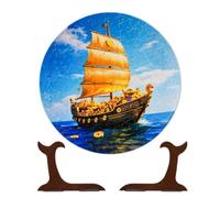 Puzzles Assiette pour Adultes Assiette Décorative en 3D avec Support de