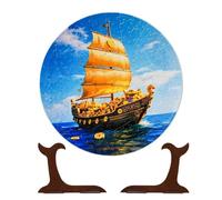 Puzzles Assiette pour Adultes avec Support De Présentation Ornement De