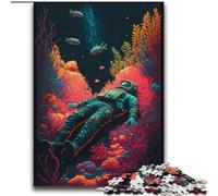 Puzzles Astronaute Adulte 2000 Pièces, Jeux Éducatifs, Décoration Maison, Cadeau d'anniversaire, Cadeaux, Art Mural (70x100cm)