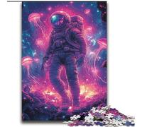 Puzzles Astronautes et Méduses pour Adultes et Ados 2000 pièces, Jeu Stimulant et Familial avec Affiche et fiche de Questions (70x100cm)