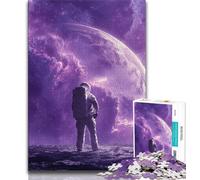 Puzzles Astronautes sur la Planète 1000 pièces pour Adolescents, Aidez Le Cerveau à exercer des Jouets addictifs pour cultiver la Patience, Jeu de défi Unique (50x75cm)