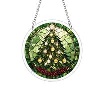 Puzzles Attrape-en Acrylique Puzzle à Assembler 83 Pièces DIY Thème de Noël | Attrape-pour l'Hiver 25 cm Pour Femme Homme Maison Ferme Intérieur Porte Terrasse Fenêtre Jardin Balcon Patio Vert