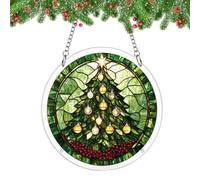 Puzzles Attrape-en Acrylique Puzzle En Acrylique DIY À Assembler Soi-Même | Attrape-De Noël 25 Cm Pour Femme Homme Maison Ferme Intérieur Porte Terrasse Fenêtre Jardin Balcon Patio Vert