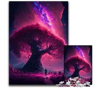 Puzzles Aurora Tree pour Adultes, 1 000 pièces, Parfaits pour s'amuser en Famille à Noël, Thanksgiving, Les Anniversaires et Pâques 26x38cm/10,23x14,96 Pouces