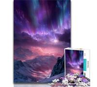 Puzzles Aurores Boréales 1000 pièces pour Adultes, Cadeaux, Vacances à la Maison, tuez Le Temps, Chaque pièce est Unique - Jeu Familial Stimulant (50x75cm)