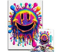 Puzzles avec Logo Aquarelle Smile pour Adultes et Adolescents, Puzzles Difficiles à réaliser, mais Amusants et Humoristiques, Cadeaux d'anniversaire, décoration Murale (38x26cm)