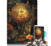Puzzles avec Logo Bitcoin pour Adolescents, Aidez Le Cerveau à exercer des Jouets addictifs pour cultiver la Patience Une œuvre d'art 50x75cm
