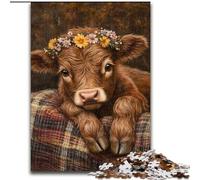 Puzzles Baby Yak pour Adultes 1000 pièces, Anti-Stress, défi Difficile pour la décoration intérieure (14 Ans et Plus) (Taille 50x75cm)