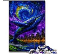 Puzzles Baleines mystérieuses pour Adolescents, à partir de 14 Ans, Jeux Amusants, activités à la Maison, Cadeaux d'anniversaire, Cadeaux de Voyage (50x75cm)