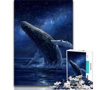 Puzzles Baleines mystérieuses pour Adultes, Difficiles à réaliser, mais Amusants et Humoristiques, Cadeau d'anniversaire, décoration Murale (38x26cm)
