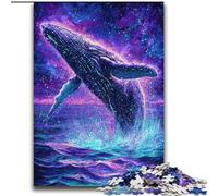 Puzzles Baleines psychédéliques pour Adultes 2000 Puzzles, Difficiles à réaliser, mais Amusants et Humoristiques Cadeau d'anniversaire, décoration Murale 70x100cm