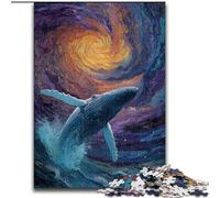 Puzzles Baleines spatiales 1000 pièces pour Adultes, Cadeaux, stimulent Le Cerveau, stimulent la Patience, Jeux de défi Uniques 50x75cm