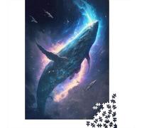 Puzzles Baleines Spatiales 1000 Pièces Puzzles en Bois pour Adultes et Adolescents Jeu Familial Cadeaux de Noël 1000pcs (38x26cm)