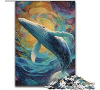 Puzzles Baleines spatiales pour Adolescents 1000 pièces, Assemblage de Motifs, à Offrir en Cadeau à Toute la Famille, pour Les Enfants de 14 Ans et Plus (50x75cm)