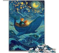 Puzzles Baleines spatiales pour Adolescents 1000 pièces, Jouets de Divertissement Familial, idéal comme Cadeau pour Toute la Famille (50x75cm)