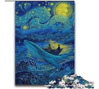 Puzzles Baleines spatiales pour Adolescents, Jouets addictifs pour la décoration de la Maison (70x100cm)
