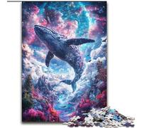 Puzzles Baleines spatiales pour Adultes 1000 pièces, Jeu Stimulant, Chaque pièce est Unique - Jeu Familial Stimulant et Amusant (Taille 26x38cm)