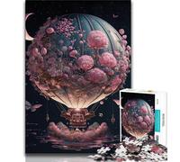 Puzzles Ballon dans l'espace 1000 pièces pour Adolescents Jouet éducatif et décompressant Cadeaux du Père Noël Secret (50x75cm)