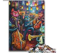 Puzzles Band Cats pour Adultes 2000 pièces, activités familiales Amusantes à la Maison, Cadeaux d'anniversaire et de Voyage (70x100cm)