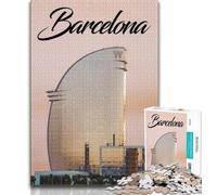 Puzzles Barcelone pour Adolescents, 1 000 pièces, Jeu Familial Anti-Stress, défi Difficile, Superbes Cadeaux et Jouets 50x75cm