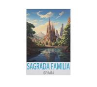 Puzzles,Basilique de la Sagrada Família Espagne,Adultes Puzzle en Papier, Décoration De La Maison Moderne pour Le Salon-1000 Pièces(50x70cm)-FO65