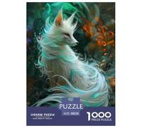 Puzzles Beau Renard Classique Cadeau Famille Gifts for Family Animal 1000 Pièces Décoration Murale pour Adultes Jeu Éducatif Challenge Toy 38x26cm/1000pcs
