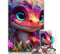 Puzzles Bébé Dragon pour Adultes 1000 pièces, Aide Le Cerveau à exercer des Jouets addictifs pour cultiver la Patience, Excellent Cadeau 38x26cm