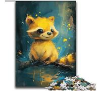 Puzzles bébé Raton Laveur Mignons pour Adultes 2000 pièces, Convient aux 14 Ans et Plus Décoration Murale Cadeau d'anniversaire de Noël (70x100cm)
