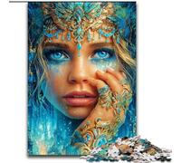 Puzzles Belle Femme pour Adolescents 1000 Pièces, Jeu de Famille Stimulant et Interaction Parent-Enfant (26x38cm)