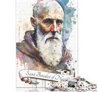 Puzzles bénédictins Saint Benoît pour Adultes Puzzles 1000 pièces pour Adultes pour s'amuser en Famille et Passer Une soirée de Jeux 1000 pièces (75x50cm)