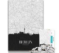 Puzzles Berlin pour Adolescents, 1000 pièces, Jouet éducatif et décompressant, Cadeaux du Père Noël Secret, 38x26cm