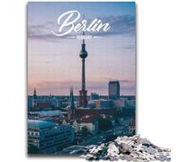 Puzzles Berlin pour Adolescents 2000 pièces, Jouets éducatifs et éducatifs, Jeux familiaux avec Affiche et fiche de Questions-réponses Assorties 2000 pièces (70x100cm)