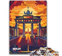 Puzzles Berlin Sunset pour Adolescents, 2000 pièces, à partir de 14 Ans, décoration Murale, Cadeaux d'anniversaire et Cadeaux Uniques, 2000 pièces (70x100cm)