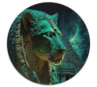 Puzzles Bêtes Mythiques 1000 Pièces pour Adultes Puzzle Rond 1000 Pièces Cadeaux Cadeau Parfait pour la Famille et Les Amis, Convient aux 14 Ans et Plus 67,5x67,5cm