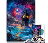 Puzzles Big Ben et Londres mystérieux pour Adultes (1 000 pièces), Difficiles à compléter, mais Amusants et Humoristiques, décoration d'intérieur et Cadeaux Uniques (50x75cm)