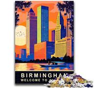 Puzzles Birmingham, Alabama, 1000 pièces pour Adultes, à partir de 14 Ans, Jeux de réflexion en Famille, Cadeaux de Noël et d'anniversaire, 1000 pièces (50x75cm)