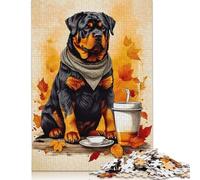 Puzzles Black Dog Espresso 1000 pièces pour Adultes, Puzzles en Bois, Jeux éducatifs pour Enfants (75 x 50 cm)