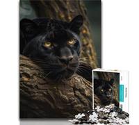 Puzzles Black Panther pour Adultes 1000 pièces, Jeu éducatif, Jouet de défi, idéal comme Cadeau pour Toute la Famille 38x26cm