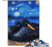 Puzzles Black Swan Night Sky 1000 pièces pour Adolescents, Jeu Stimulant, Chaque pièce est Unique - Jeu Familial Stimulant (26x38cm)