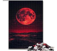 Puzzles Blood Moon 1000 pièces pour Adultes, Jeux de détente pour renforcer l'amour Entre Couples (26x38cm)
