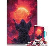 Puzzles Blood Moon Ninja pour Adultes et Adolescents, Aidez Le Cerveau à exercer des Jouets addictifs pour cultiver la Patience Une œuvre d'art 38x26cm