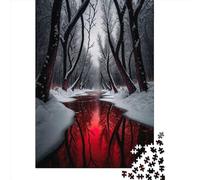 Puzzles Blood River 1000 pièces, pour Adultes et Enfants, Jeux éducatifs en Bois (75 x 50 cm)