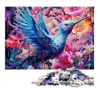 Puzzles Bluebird and Blooms 1000 pièces pour Adultes Puzzles en Carton Cadeau pour 12 Ans Plus Jeu de Puzzle Familial Cadeaux d'anniversaire 1000 pièces (26x38 cm)