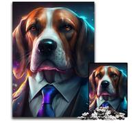 Puzzles Boss Beagle pour Adultes, Puzzles de 1000 pièces pour Adultes, Casse-tête Stimulant pour Adolescents, Jeu interactif Amusant en Famille 50x75cm/19,68x29,52 Pouces
