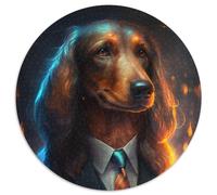 Puzzles Boss Doberman pour 1000 pièces Puzzle Rond de 1000 pièces Idéal pour Les Amoureux, Cadeau Parfait pour Noël, Le Nouvel an, la Saint-Valentin 67,5 x 67,5 cm